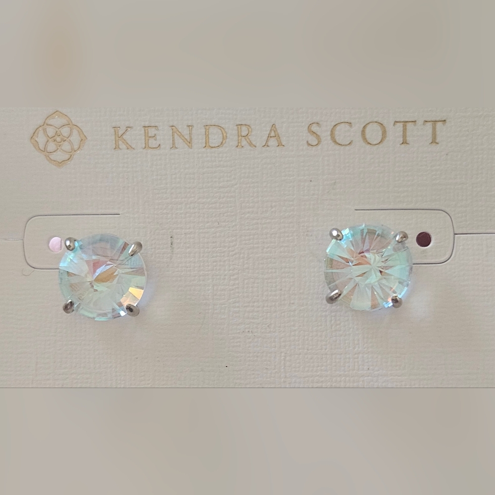 Kendra Scott Jolie Stud Earrings Dichroic Glass NWT $50 - Picture 3 of 13